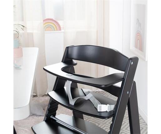 Roba Kids Drvena hranilica za bebe Sit Up Flex, Crna