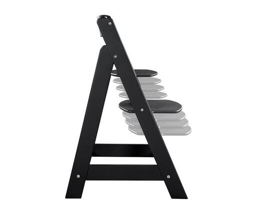 Roba Kids Drvena hranilica za bebe Sit Up Flex, Crna