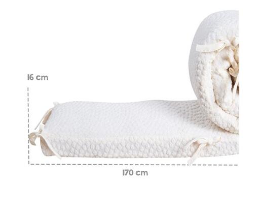 Roba Kids Ogradica za krevetac Seashells Oyster 100x135 cm, Bijela