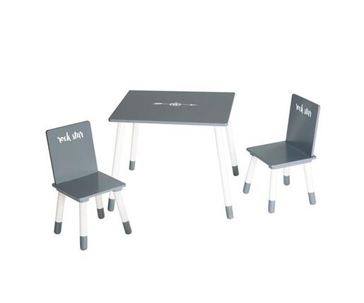 Roba Kids Drveni dječji sto i stolice Rock Star Baby