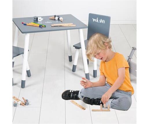 Roba Kids Drveni dječji sto i stolice Rock Star Baby