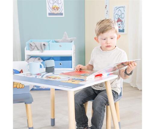Dječji stol i stolice Paw Patrol, bijelo/plavo drvo