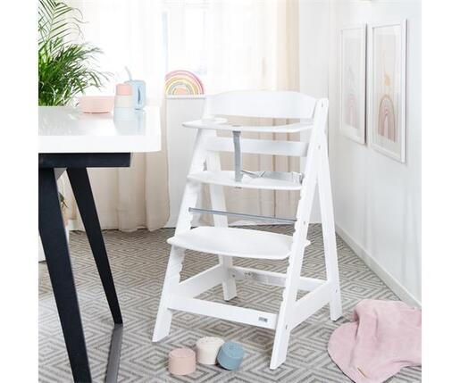 Roba Kids Drvena hranilica za bebe Sit Up Flex, Bijela