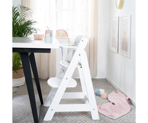 Roba Kids Drvena hranilica za bebe Sit Up Flex, Bijela