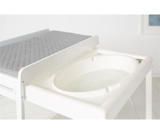 Roba Kids Drveni sto za presvlačenje i kupanje, Bijeli