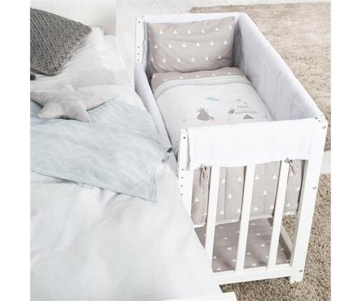 Roba Kids Kolijevka Liebhabär 4u1 sa posteljinom, Bijela