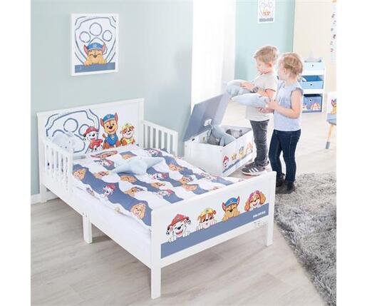 Krevet Paw Patrol 70 x 140 cm uključujući rešetkastu ogradu i posteljinu