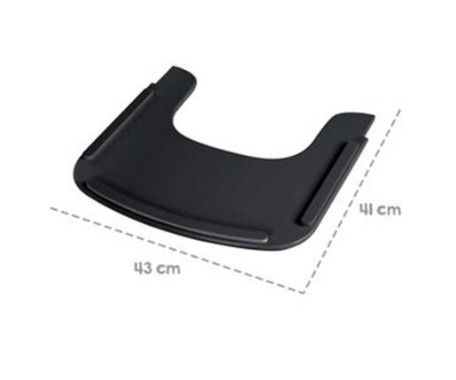 Roba Kids Drveni nastavak za hranilicu Sit Up Flex, Crni