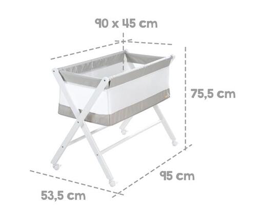 Roba Kids Sklopivi krevetić Next to me