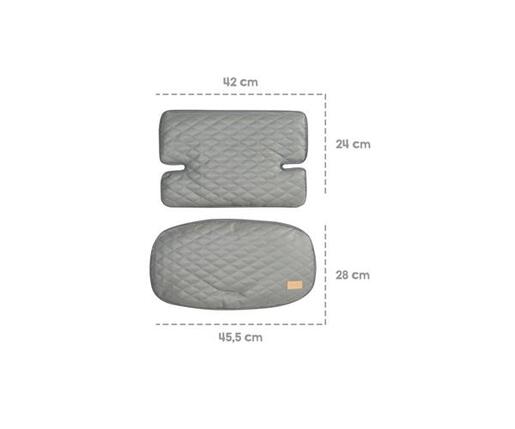 Roba Kids Podloga za drvenu hranilicu Sit Up Luxe, Antracit