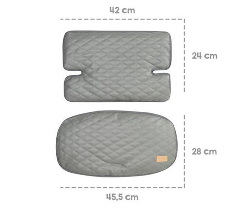 Roba Kids Podloga za drvenu hranilicu Sit Up Luxe, Antracit