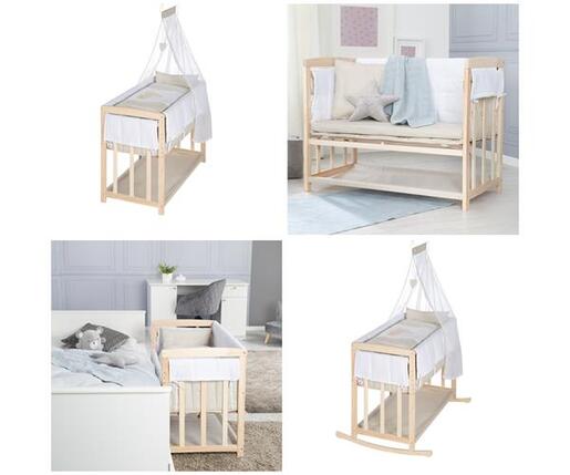 Roba Kids Kolijevka Liebhabär 4u1 sa posteljinom