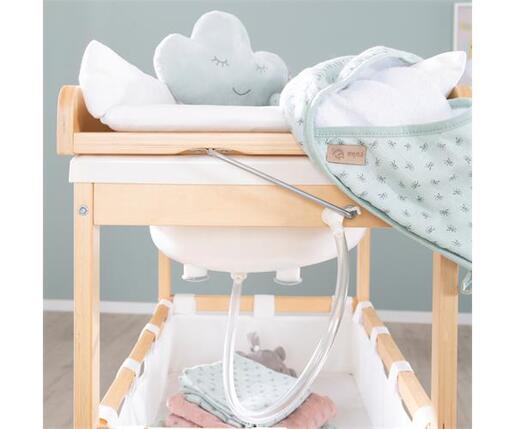 Roba Kids Kombinirani stol za presvlačenje i kupanje, prirodno drvo