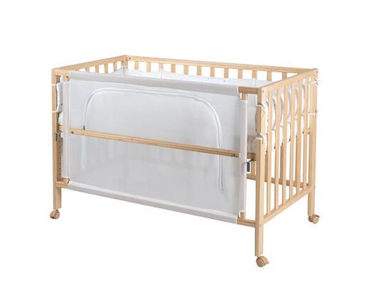 Roba Kids Drveni krevetac sa ogradicom i vrećom za spavanje 60x120 cm