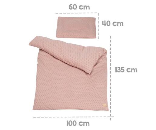 Roba Kids Set posteljine sa ogradicom Lil Planet, Rozi