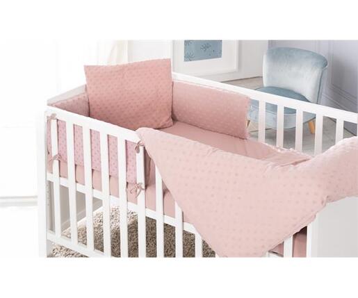 Roba Kids Set posteljine sa ogradicom Lil Planet, Rozi