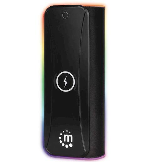 Podloga za mis MANHATTAN XXL RGB LED+WL CHARGER