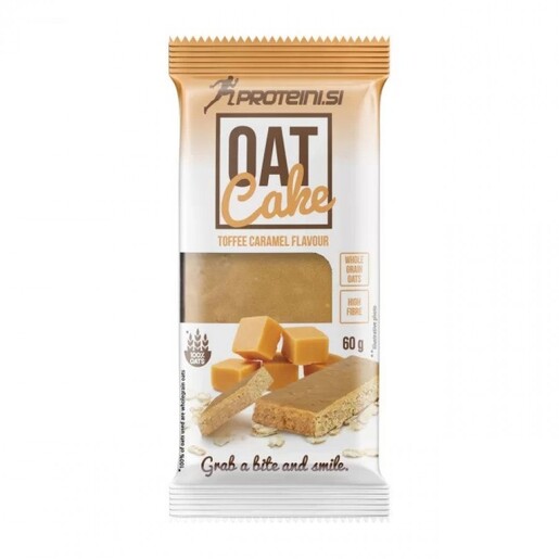 Proteini.si zobena čokoladica Oat Cake – Toffee Karamela 60g