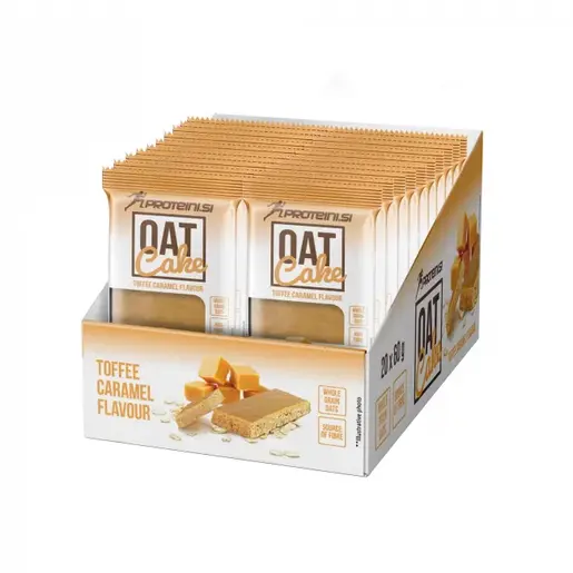 Proteini.si zobena čokoladica Oat Cake – Toffee Karamela 60g