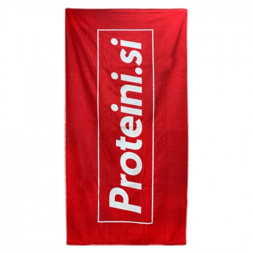 PROTEINI.SI XL RUČNIK, 200x100cm, crvena