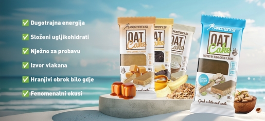 Proteini.si zobena čokoladica Oat Cake – banana & čokolada 60g