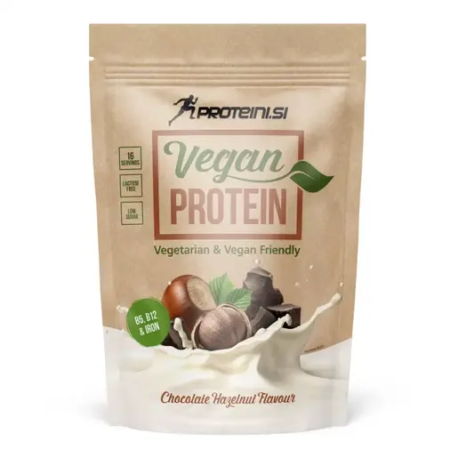 Proteini.si Vegan Protein, 500g, proteini, čokolada - lješnjak