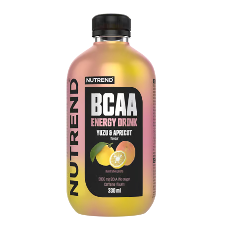 Nutrend BCAA Energy Drink (PET), 330ml, energetski napitak, yuzu i kajsija