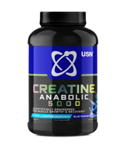USN Kreatin Anabolic 5000 – Plava malina, snaga, 900g