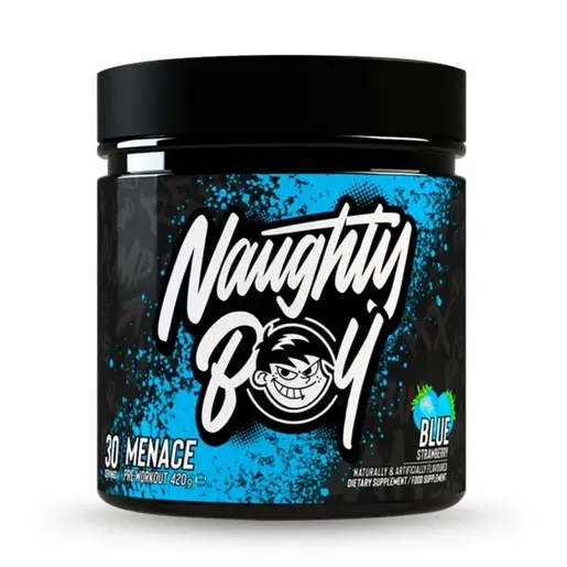 NAUGHTY BOY MENACE PRE-WORKOUT, 435g, Blue Strawberry