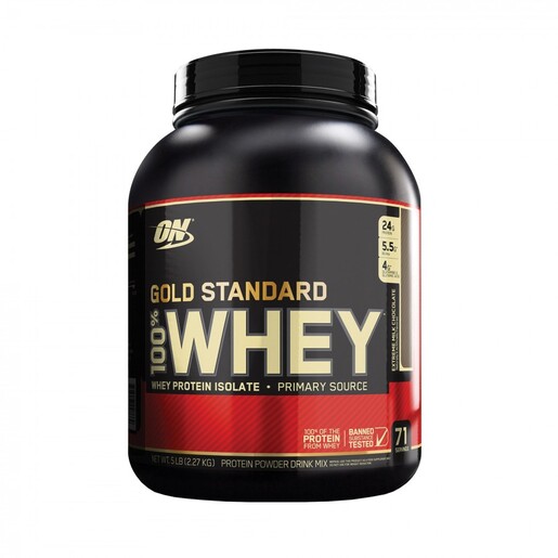 Optimum Whey Protein Gold Standard, 2270g, proteini, okus bogate čokolade