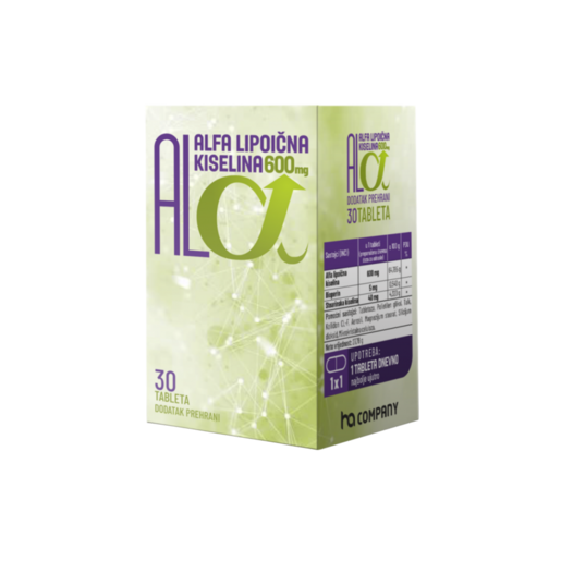 ALA HA 600mg (alfa lipoična kiselina), 30 tableta