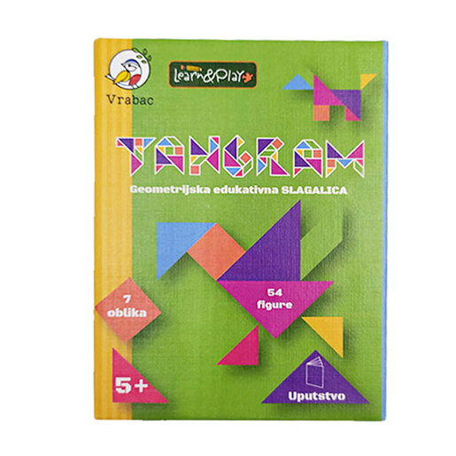 Tangram, edukativna geometrijska slagalica, Vrabac