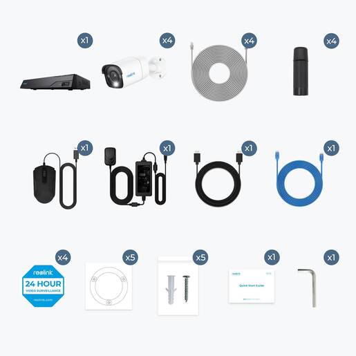 REOLINK NVR snimač NVS8-8MB4 – 4K, 8 kanala, 2TB HDD, 4× kamera