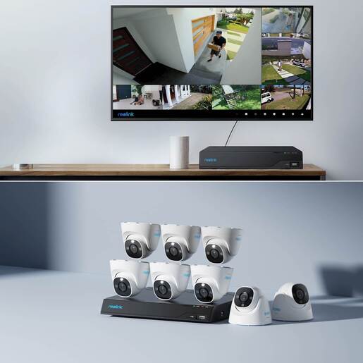 REOLINK NVR snimač NVS16-8MD8 – 4K, 8MP, 16 kanala, 4TB HDD, 8× kamera PoE