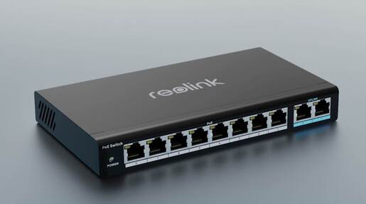 REOLINK PoE switch – 10 portova, 120W, max 30W po portu