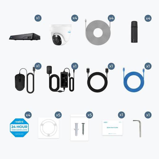 REOLINK NVR snimač NVS8-8MD4 – 4K, 8 kanala, 2TB HDD, 4× kamera PoE 8MP