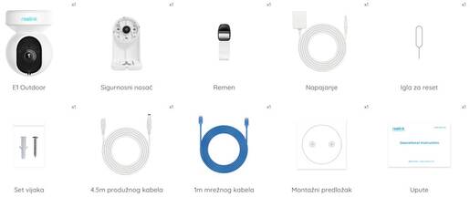 REOLINK IP kamera E serija E540 – bijela