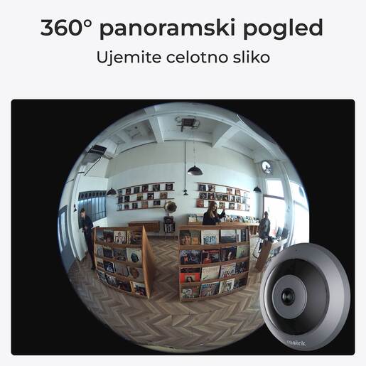 REOLINK IP kamera Fisheye serija P520 – 6MP, 360° pogled, PoE