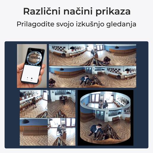 REOLINK IP kamera Fisheye serija P520 – 6MP, 360° pogled, PoE