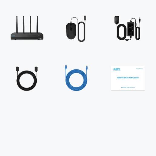 REOLINK NVR snimač NVS12W – 16MP, Wi-Fi 6, 12 kanala, 2TB HDD