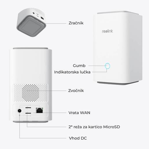 REOLINK Home Hub 1 – 16MP, do 8 kamera, 64GB microSD, proširivo do 1TB