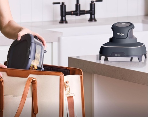 NINJA prenosna friteza na vrući zrak FN101EUGY CRISPi 4u1,  1700 W, 3.8 L/ 1.4 L, plavno-crna