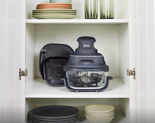 NINJA prenosna friteza na vrući zrak FN101EUGY CRISPi 4u1,  1700 W, 3.8 L/ 1.4 L, plavno-crna