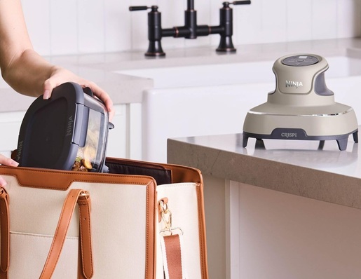 NINJA prenosna friteza na vrući zrak FN101EUST CRISPi 4u1,  1700 W, 3.8 L/ 1.4 L, bež-crna