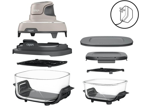 NINJA prenosna friteza na vrući zrak FN101EUST CRISPi 4u1,  1700 W, 3.8 L/ 1.4 L, bež-crna