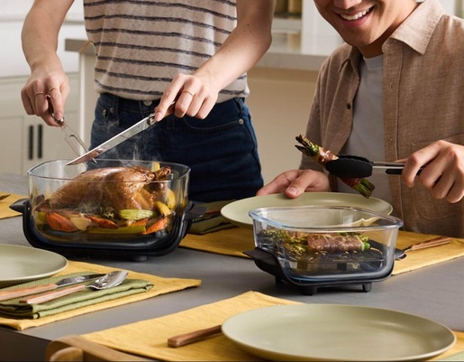 NINJA prenosna friteza na vrući zrak FN101EUST CRISPi 4u1,  1700 W, 3.8 L/ 1.4 L, bež-crna