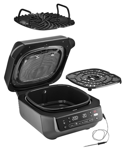 NINJA roštilj i friteza EG351EU 5u1, 5 funkcija, 5.7 L, crno-srebreni