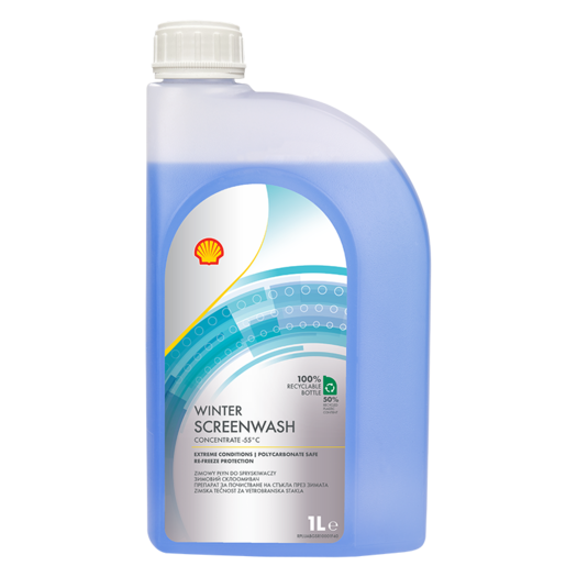 Shell Winter Screenwash tečnost za vjetrobransko staklo 1L | Koncentrat za zaštitu do -55 °C