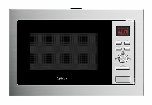 MIDEA ugradbena mikrovalna pećnica MW20DIX, 1000 W, 20 L, Inox