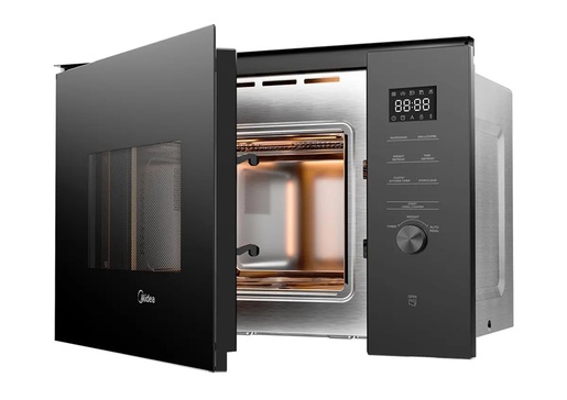 MIDEA ugradbena mikrovalna pećnica MBMTG925H-BK, 1200 W, 25 L, Crna